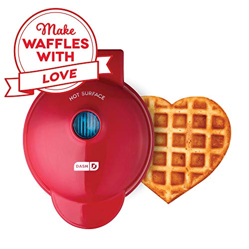 Dash DMW001HR Machine Mini Maker-Waffle, Red Heart