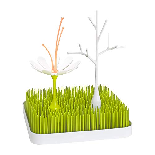 Boon Grass Countertop Baby Bottle Drying Rack with Stem & Twig Accessories