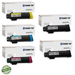 Toner Tap for Xerox Phaser 6510, WorkCentre 6515 Compatible Toner Replacement High Yield (5 Pack, 2 Black, 1 CMY)