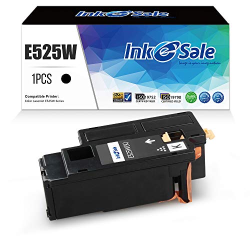 INK E-SALE Compatible Toner Cartridge for Dell E525W Toner Cartridge 593-BBJX Black Using with Dell Laser E525W Ink Printer