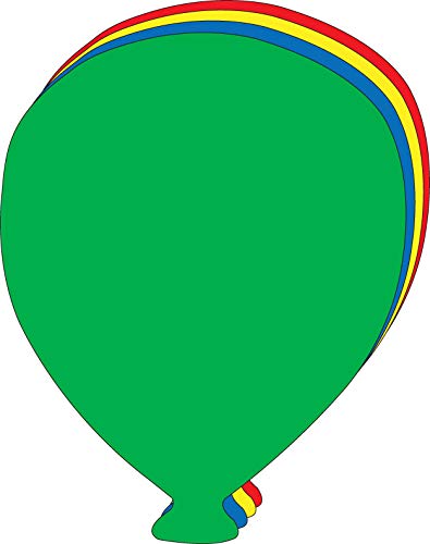 SHAPES ETC. Super Cut-Outs - Assorted Color Balloon