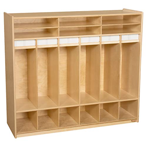 Wood Designs Open Six Shelf Locker
