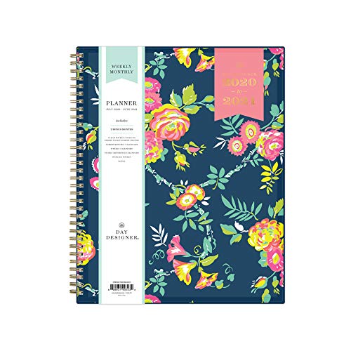 Blue Sky Day Designer for Blue Sky 2020-2021 Academic Year Weekly & Monthly Planner, Flexible Cover, Twin-Wire Binding, 8.5" x 11",