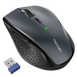 TeckNet Classic 2.4G Portable Optical Wireless Mouse with USB Nano Receiver for Notebook,PC,Laptop,Computer,6 Buttons,30