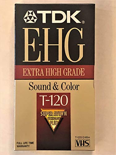 TDK High Grade VHS Videotape Cassette, 6 Hours
