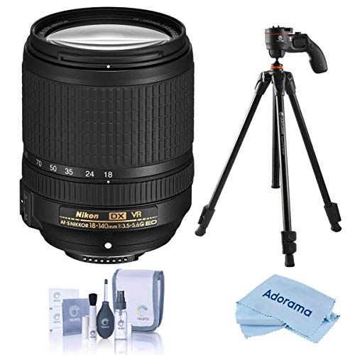 Nikon 18-140mm f/3.5-5.6G ED AF-S DX NIKKOR (VR) Vibration Reduction Lens f/DSLR Cameras - U.S.A. Warranty - with Vanguard