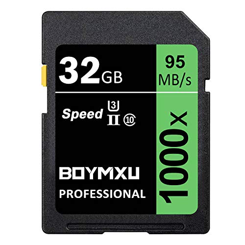 BOYMXU 32GB Memory Card, BOYMXU Professional 1000 x Class 10 Card U3 Memory Card Compatible Computer Cameras and Camcorders, Camera