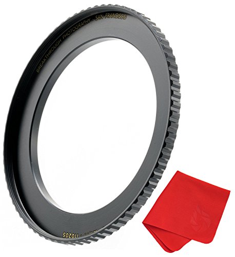 Breakthrough Photography 49mm to 52mm Step-Up Lens Adapter Ring for Filters, Made of CNC Machined Brass with Matte Black
