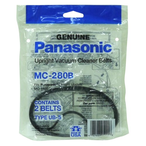 Panasonic MC-280B 2-Pack Type UB-5 Upright Vacuum Belt