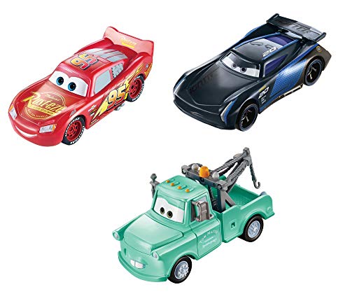 Disney Cars Toys â€‹Disney and Pixar Cars Color Changers Lightning McQueen, Mater & Bobby Swift 3-Pack, Gift for Kids Age 3 Years and Older