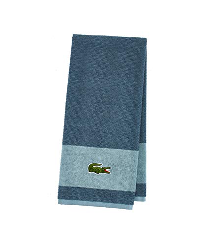 Lacoste Match Towels, 30x52, Dark Teal