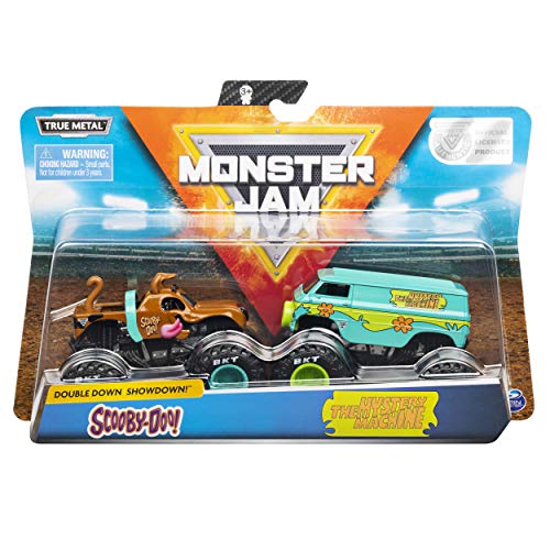 Monster Jam, Official Scooby Doo vs. Mysterty Machine Die-Cast Monster Trucks, 1:64 Scale, 2 Pack