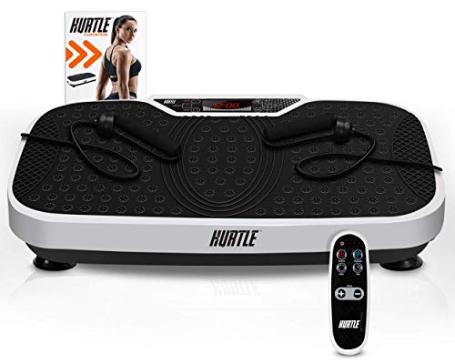Hurtle Fitness Vibration Platform Machine - Home Gym Whole Body Shaker Exercise Machine Workout Trainer Fast Weight Loss w/