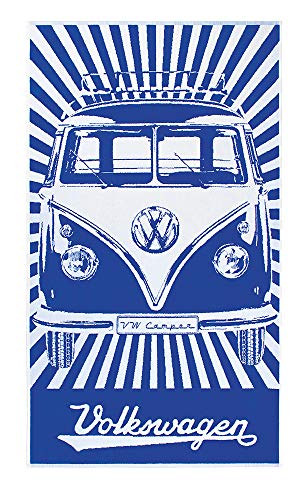 BRISA VW Collection - Volkswagen Samba Bus T1 Camper Van Large, Stylish & Cuddly Beach Bath Sauna Towel, Highly Absorbent,