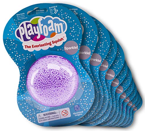 Educational Insights Playfoam Sparkle Jumbo Pod, Set of 12 | Non-Toxic, Never Dries Out | Sensory, Shaping Fun, Arts & Crafts
