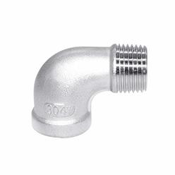 Hooshing Stainless Steel Pipe Fitting 90 Degree Elbow 1/2" Male NPT to 1/2" Female NPT