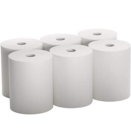 Stack Man Industrial Paper Towels 10 x 800 White Roll Towels High Capacity Premium Quality (TAD Fabric Cloth Like Texture) Fits