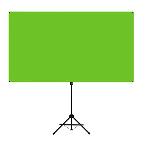 On The Go Screens Valera Explorer 90 Inch Portable Green Screen for Streaming and Videos - Mounts on Tripod and Wall | Only 8 lbs | 2 min Setup