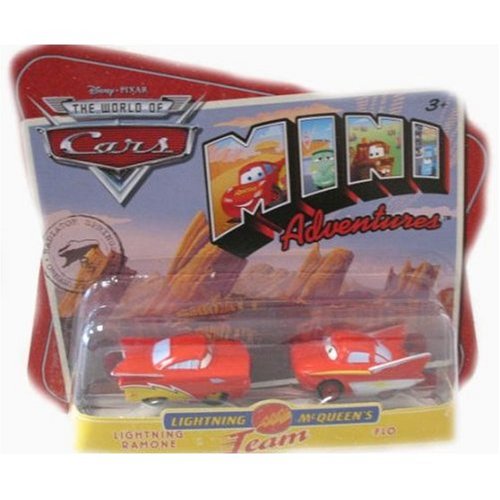 Disney CARS Mini Adventures Lightning McQueen's Team 2-Pack Lightning Ramone & Flo