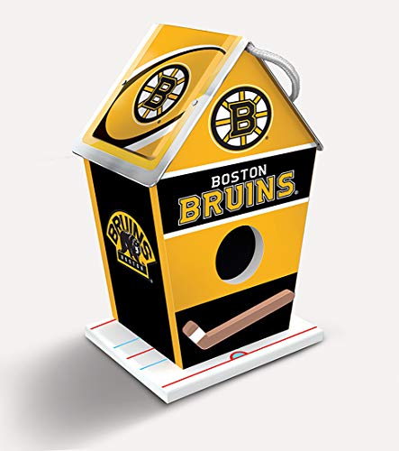 MasterPieces NHL Boston Bruins 8" x 5" Wood Birdhouse