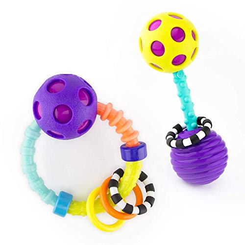 Sassy My First Bend & Flex Rattle Set - 2 Piece - for Ages 0+ Months