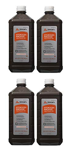 Swan DASP Hydrogen Peroxide Topical, 32 Ounces, Pack of 4