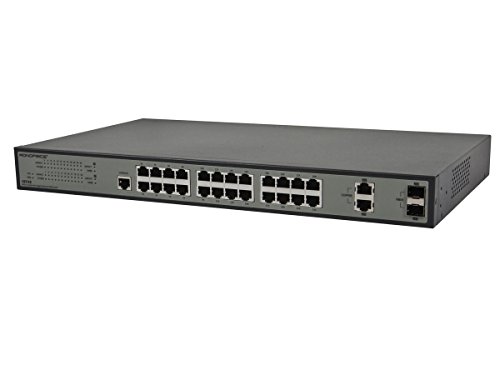 Monoprice 24FE+2 Combo-Port Gigabit Ethernet SNMP Switch (110742)