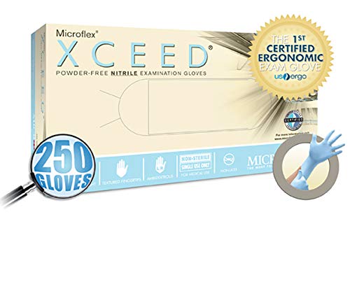 Microflex MXXC-310-S Small Xceed Powder Free Nitrile Gloves