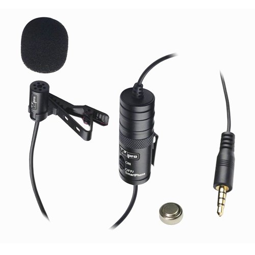 VidPro Nikon D7100 Digital Camera External Microphone Vidpro XM-L Wired Lavalier Microphone - 20' Audio Cable - Transducer Type:
