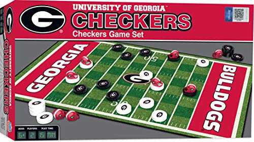 MasterPieces Georgia Bulldogs Checkers Board Game