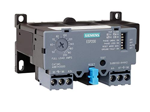 Siemens 3UB81334GW2 Solid State Overload Relay, ESP200 Catalog No. 48BTG3S00, 25 to 100A, Frame Size B, 3-Phase, Class