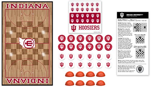 MasterPieces NCAA Indiana Hoosiers Checkers Board Game Team Color, 13" x 21"