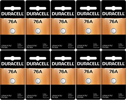 Duracell LR44 Duralock 1.5V Button Cell Battery, (10 Count)