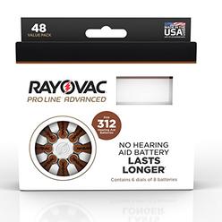 Product updates made to support full-feature hearing aids Rayovac Proline Advance Hearing Aid Batteries, Size 312 (48 count)