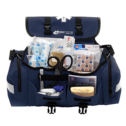 MFASCO - First Aid Kit - Complete Emergency Response Trauma Bag - for Natural Disasters - Blue