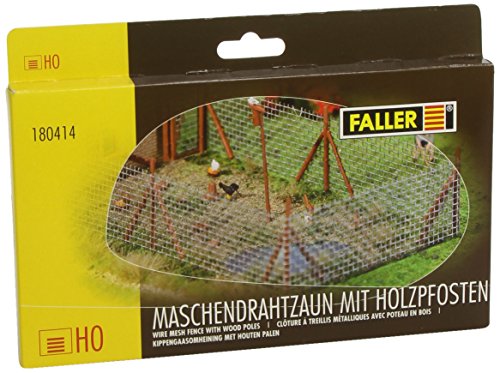 Faller 180414 Wire Mesh Fence with Poles Scenery and Accessories