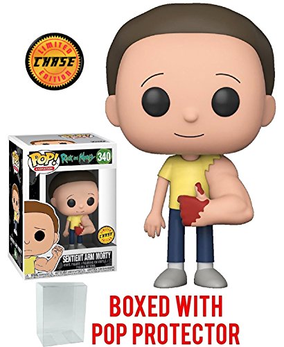 Rick and Morty Funko Pop! Animation: Rick and Morty - Bloody Sentient Arm Morty Chase Variant Limited Edition Vinyl Figure (Bundled with Pop