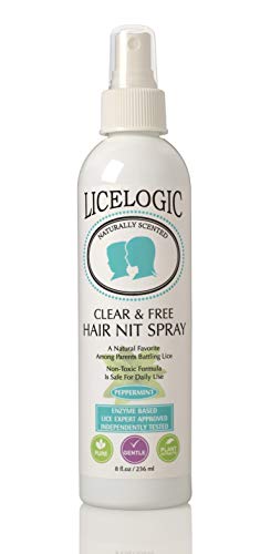 Logic Products Lice Treatment Hair Spray to Kill Lice and Nits - Non-Toxic Formula Safe For Daily Use with No Harsh Chemicals, 8 oz