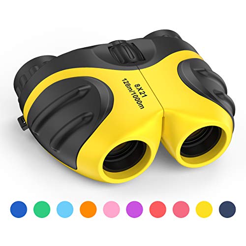  Let's Go!  LET'S GO! Binoculars for Kids Outdoor Toys for 3-12 Years Old Kids, 8X21 High Resolution Compact Waterproof Bird Watching