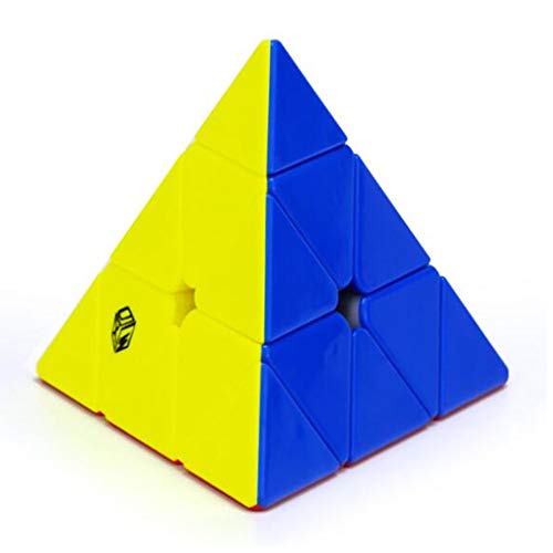 CuberSpeed Qiyi X-Man Bell Magnetic Pyramid Stickerless Magic Cube Qiyi Magnetic MofangGe Pyramid Color Speed Cube