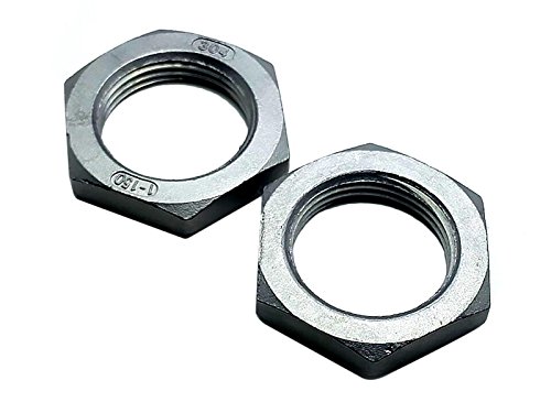 yodaoke 2pcs Locknut 1" NPT Stainless Steel Lock Nut O-Ring Groove Pipe Fitting