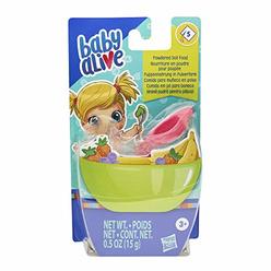 Baby Alive Powdered Doll Food Refill, Includes 5 Doll-Food Packets, 1 Spoon, Toy Accessories for Kids Ages 3 Years Old and Up
