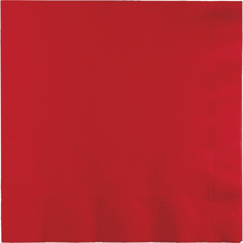 Creative Converting Touch of Color Paper Lunch Napkins, Classic Red, 150-Count