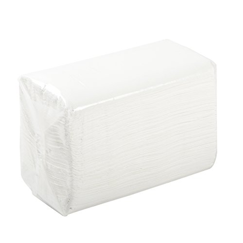 AmerCare 7.5 Inch x 4.25 Inch White 2-Ply Dinner Napkins, Case of 3000