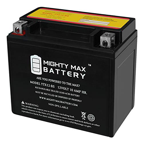 Mighty Max Battery YTX12-BS - 12V 10AH 180 CCA - SLA Power Sport Battery - Mighty Max Battery Brand Product (3455639)