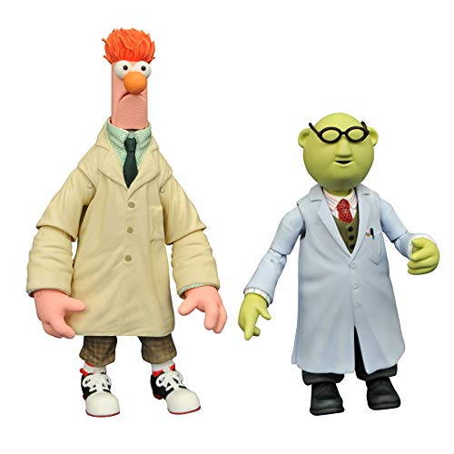 DIAMOND SELECT TOYS The Muppets Best of Series 2: Bunsen Honeydew & Beaker Action Figure Two-Pack, Multicolor
