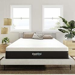 Classic Brands Cool Gel and Ventilated Memory Foam 12-Inch Mattress CertiPUR-US Certified, Twin XL, White