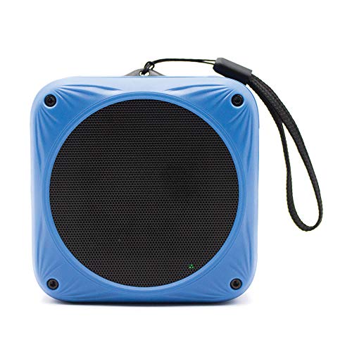 Sunfox Waterproof Bluetooth Speaker | Solar & USB Rechargeable | 20H Playtime | Built-in Mic | Great for Beach, Bike, Pool,