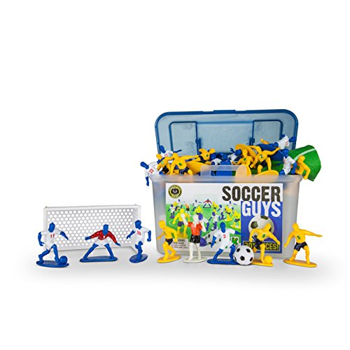 Kaskey Kids Toys Kaskey Kids Soccer Guys - Inspires Imagination with Open-Ended Play - Includes 2 Full Teams and More - For Ages 3 and Up