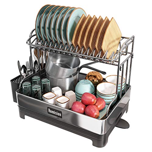 romision Stainless Steel Dish Drying Rack, Romision 2 Tier Large